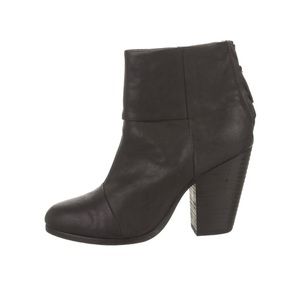 RAG & BONE Newbury Leather Ankle Boots in black